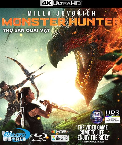 4KUHD-647. Monster Hunter 2021 -  Thợ Săn Quái Vật 4K-66G (TRUE- HD 7.1 DOLBY ATMOS - HDR 10+)